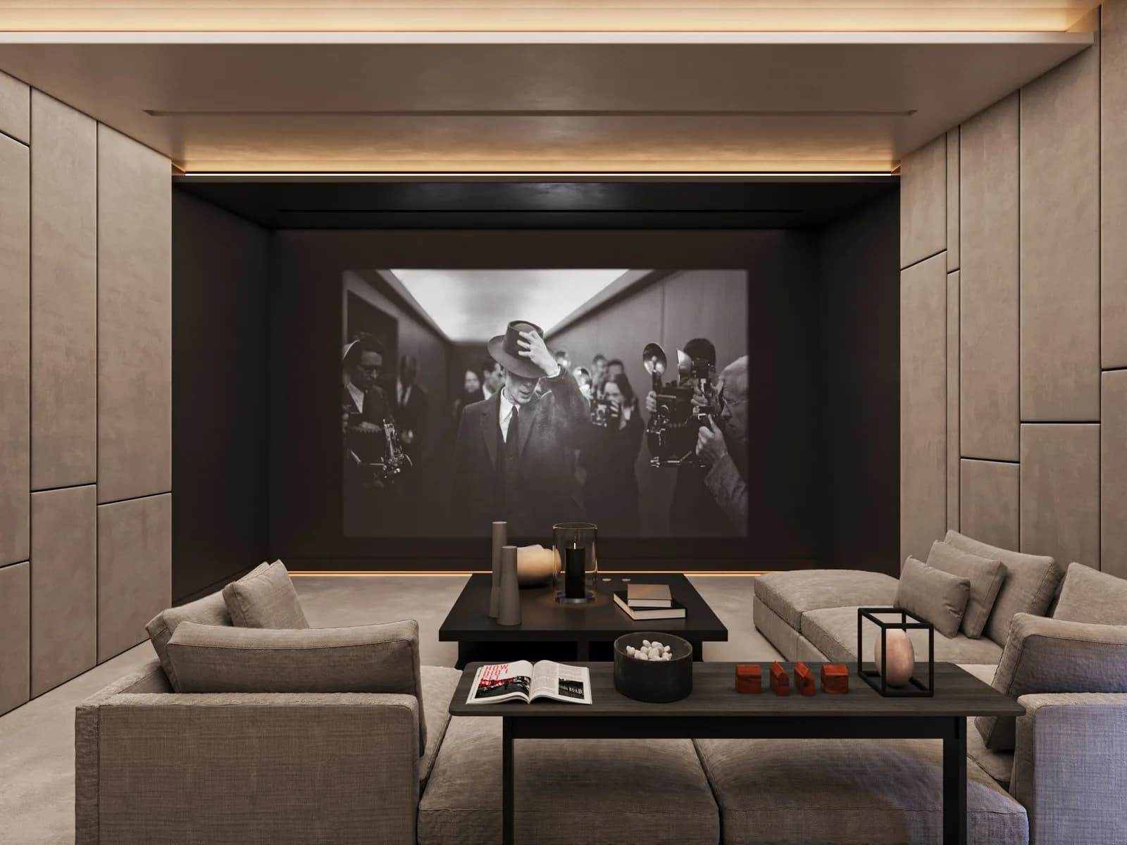 Private home cinema installed by DXB Acoustic in Ajman
