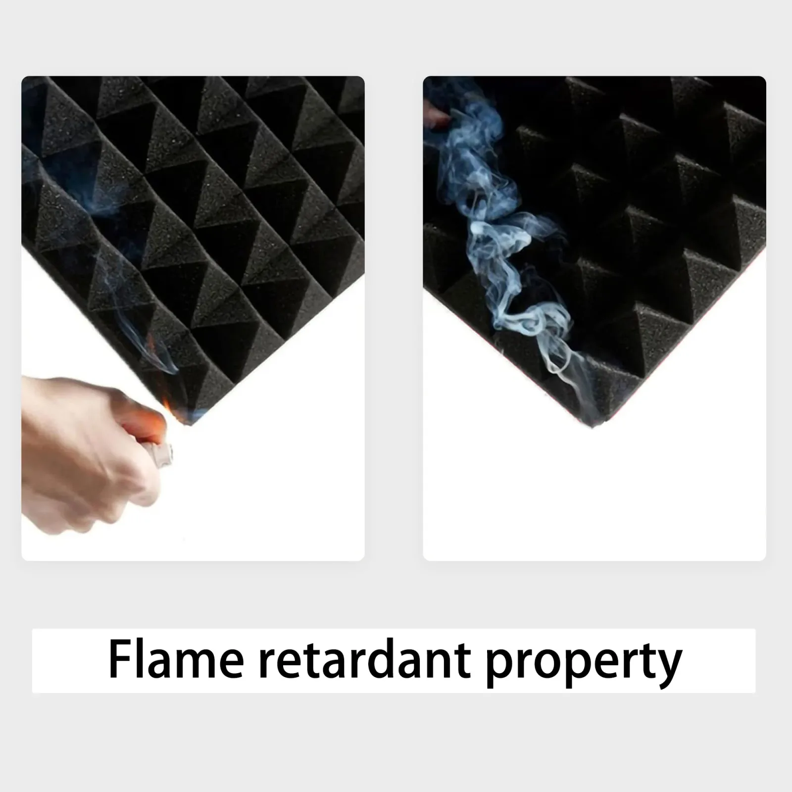 Bent Absorber Acoustic Foam Panels | Charcoal Black | Pack of 24