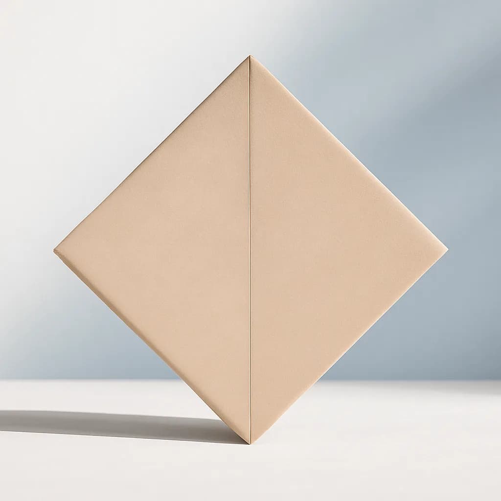 Triangular Absorption Acoustic Fabric Panel – 2 Pcs Pack (White)