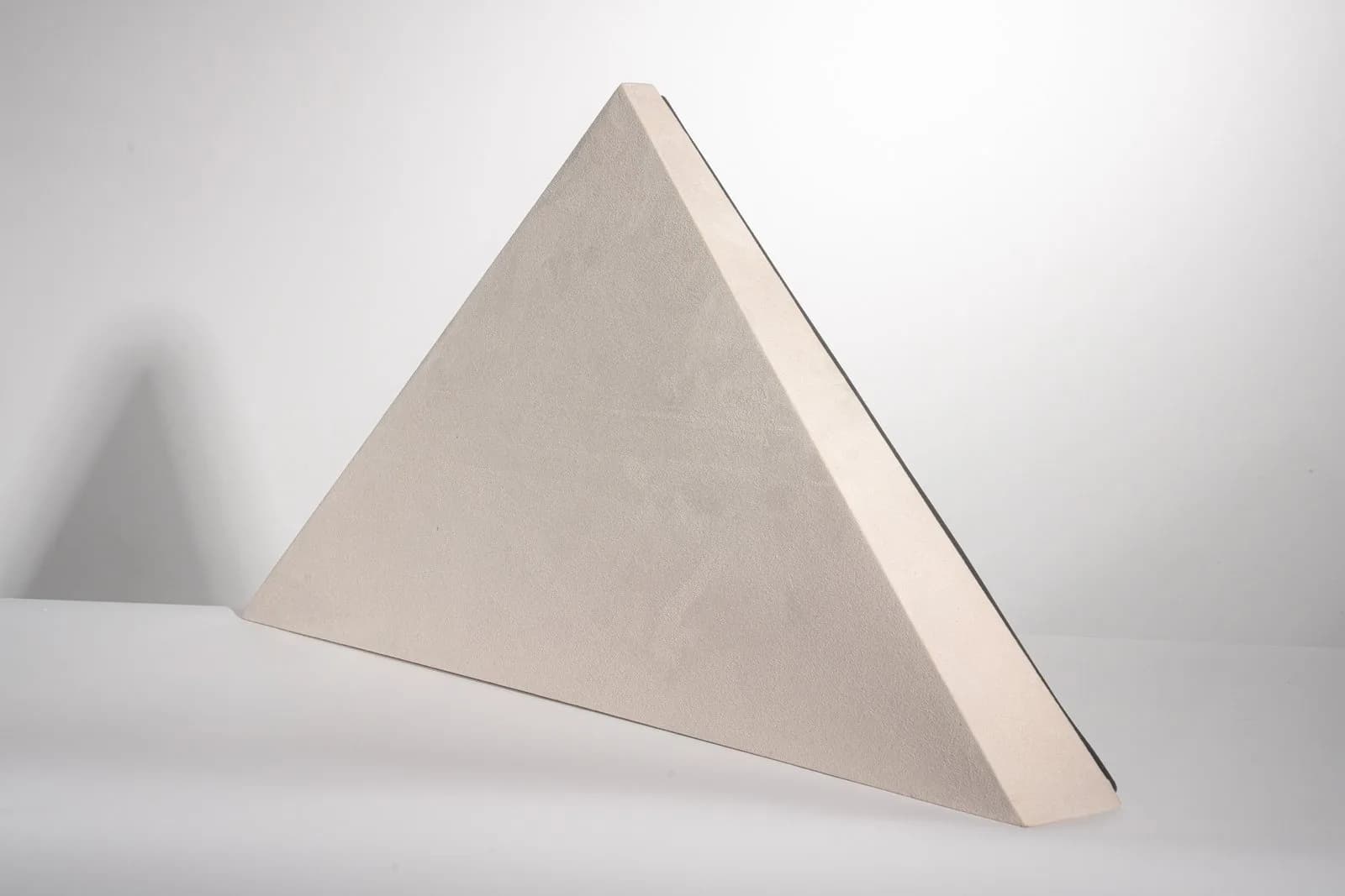 Triangular Absorption Acoustic Fabric Panel – 2 Pcs Pack (White)
