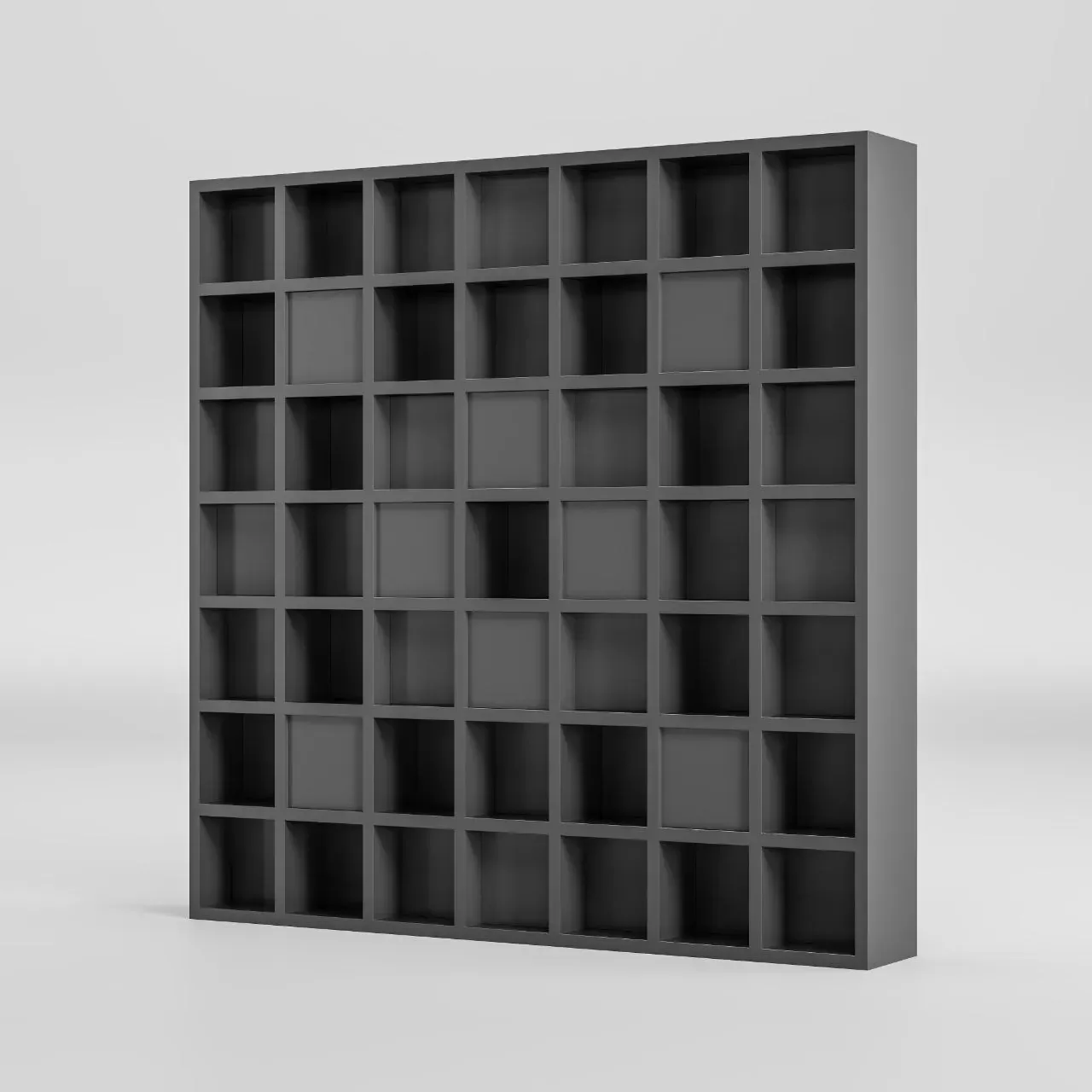 GridWave acoustic diffuser panel in a charcoal finish