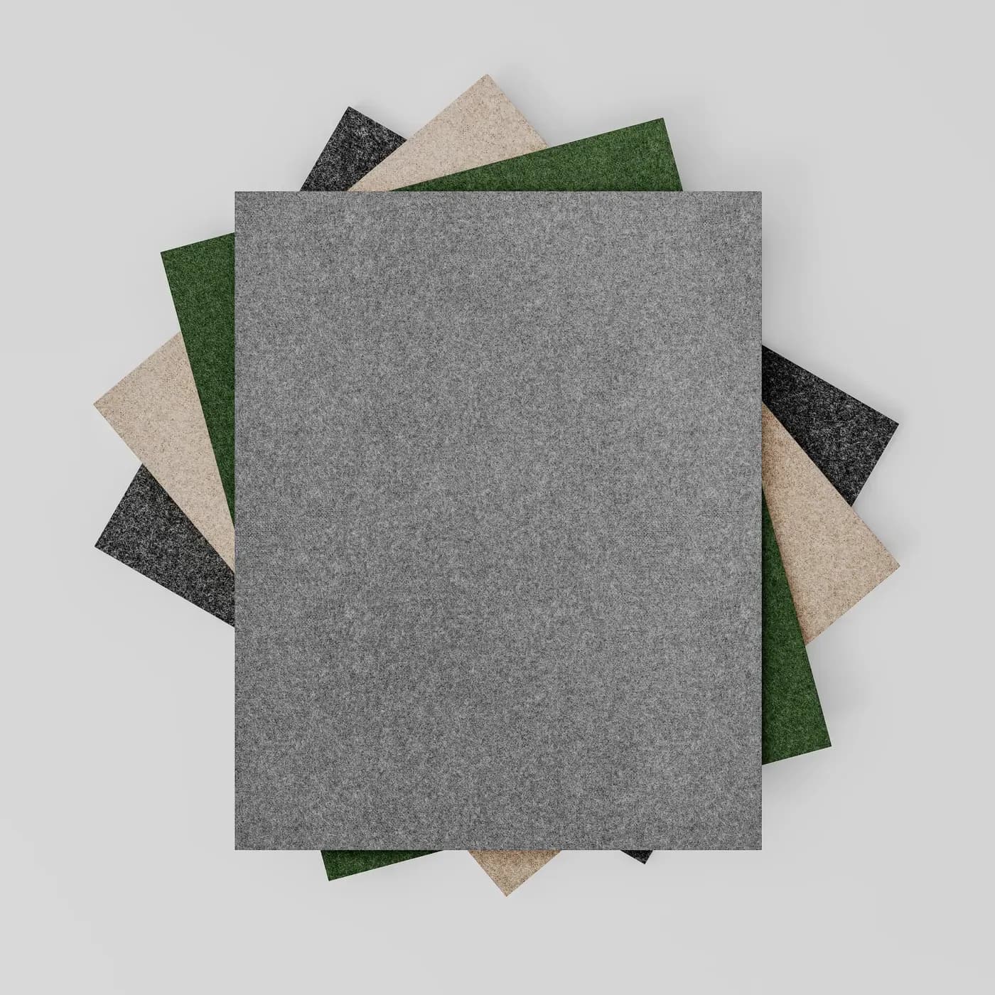 Forest green PET felt acoustic panel