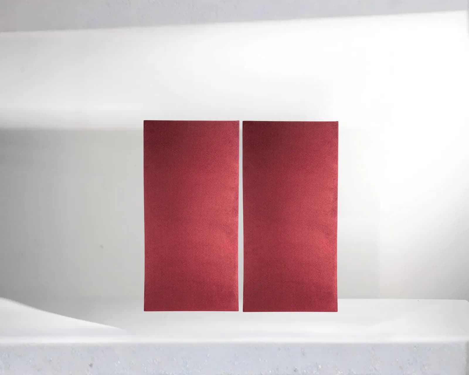 Archer Absorption Premium Acoustic Panels | 2 Pieces Pack Red