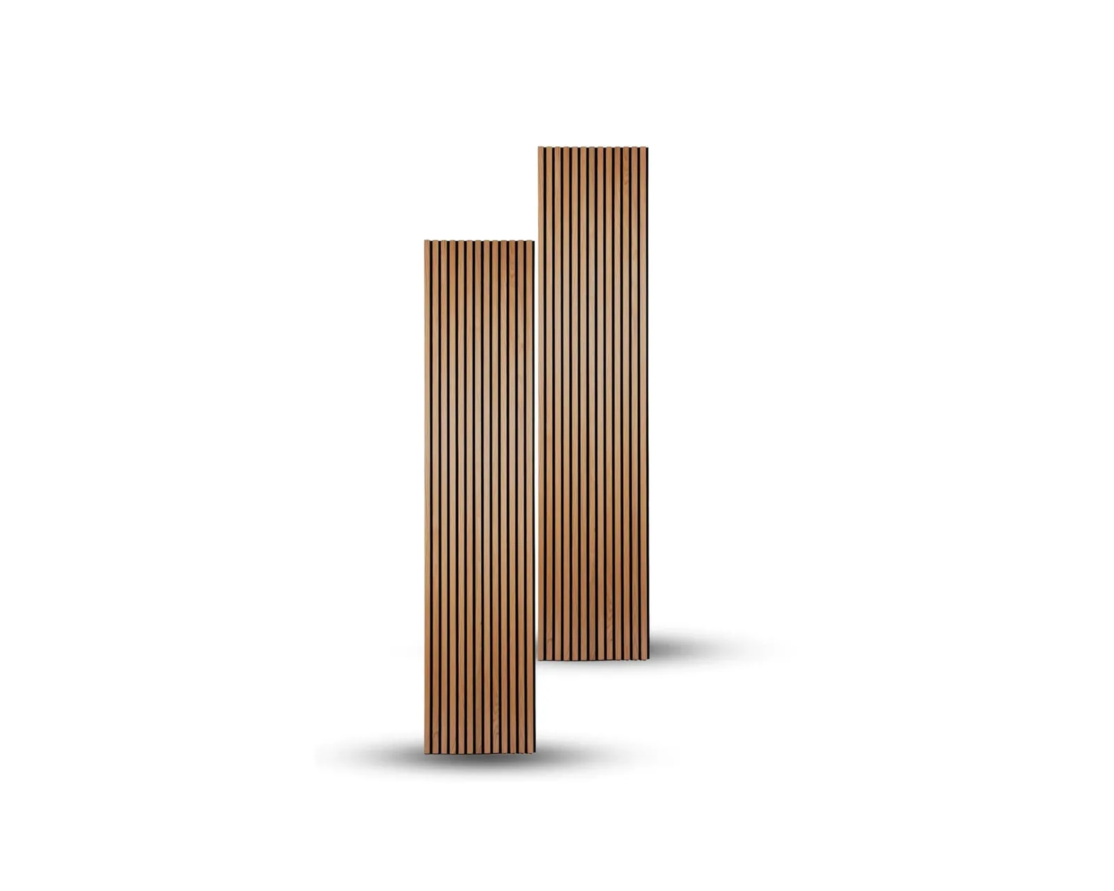 Slat Wall Panel | Oak Wood Long Panels – Pack of 2