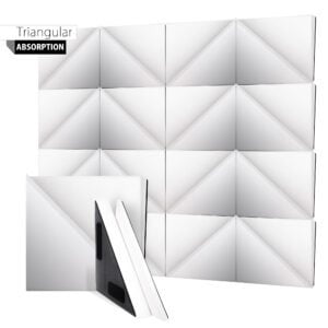 Triangular Absorption Acoustic Fabric Panel - 2 Pcs Pack