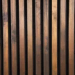 Acoustic Wood Slat Wall Panel - Dark Brown (Walnut)