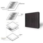 Athos Black Acoustic Wooden Panels - Pack of 4 - Image 4