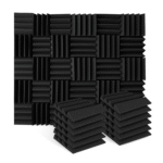 Light Acoustic Foam DST 114 Panels | Charcoal Black | Pack of 24