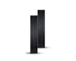 Slat Wall Panel | Wood Long Panels - Black Color - Pack of 2