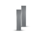 Slat Wall Panel | Wood Long Panels - Silver Color - Pack of 2